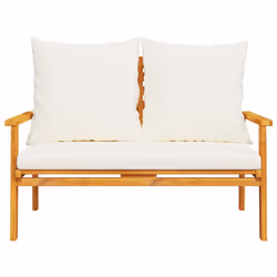 VidaXL 366378 banc de jardin Bois d'acacia, Tissu, Polyester - Vue supplémentaire 4
