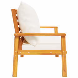 VidaXL 366378 banc de jardin Bois d'acacia, Tissu, Polyester - Vue supplémentaire 5