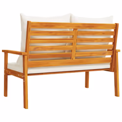 VidaXL 366378 banc de jardin Bois d'acacia, Tissu, Polyester - Vue supplémentaire 6