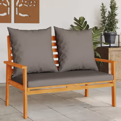 VidaXL 366379 banc de jardin Bois d'acacia, Tissu, Polyester