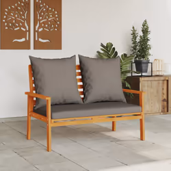 VidaXL 366379 banc de jardin Bois d'acacia, Tissu, Polyester