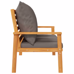 VidaXL 366379 banc de jardin Bois d'acacia, Tissu, Polyester - Vue supplémentaire 5