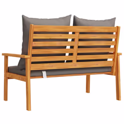VidaXL 366379 banc de jardin Bois d'acacia, Tissu, Polyester - Vue supplémentaire 6
