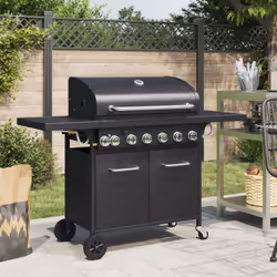 Ce barbecue à gaz, équipé de 7 brûleurs, sera le choix idéal pour servir à votre famille et à vos amis un agréable barbecue.  ...