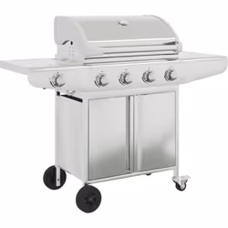 Ce barbecue à gaz, équipé de 5 brûleurs, sera le choix idéal pour servir à votre famille et à vos amis un agréable barbecue.  ...
