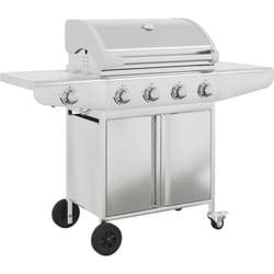 Vidaxl - Barbecue à gaz avec 5 brûleurs argenté acier inoxydable