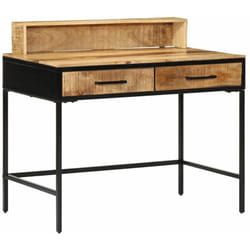 Table Console Marron 100 X 55 X 75 Cm Bois De Manguier Massif Vidaxl