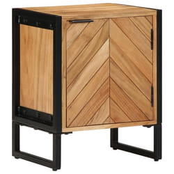 Cabinet De Chevet Marron 40 X 30 X 50 Cm Bois D'Acacia Massif Vidaxl