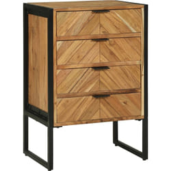Vidaxl - Highboard 50x35x75 cm en bois massif d'acacia