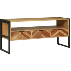 Vidaxl - Meuble Tv Marron 100 X 35 X 50 Cm Bois D'Acacia Massif