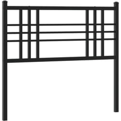 vidaXL Tête de lit métal noir 90 cm
