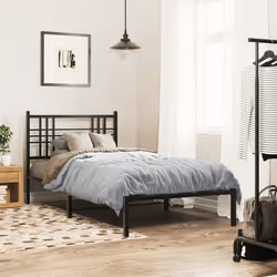 VidaXL 376353 tête de lit et pied de lit Noir