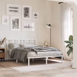VidaXL 376407 tête de lit et pied de lit Blanc