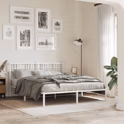 VidaXL 376408 tête de lit et pied de lit Blanc
