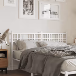 VidaXL 376409 tête de lit et pied de lit Blanc