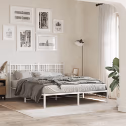 VidaXL 376409 tête de lit et pied de lit Blanc