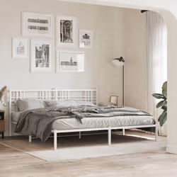 VidaXL 376410 tête de lit et pied de lit Blanc