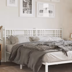 VidaXL 376411 tête de lit et pied de lit Blanc