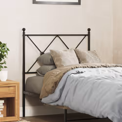 VidaXL 376530 tête de lit et pied de lit Noir