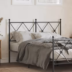VidaXL 376533 tête de lit et pied de lit Noir