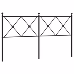 VidaXL 376538, Noir, Acier, 180 cm, 1870 mm, 90,5 cm, 30 mm