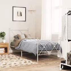 VidaXL 376578 tête de lit et pied de lit Blanc