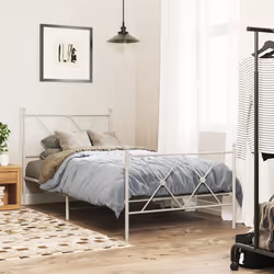VidaXL 376579 tête de lit et pied de lit Blanc