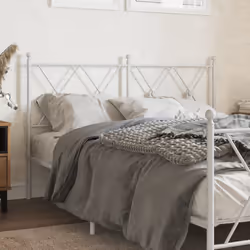 VidaXL 376585 tête de lit et pied de lit Blanc