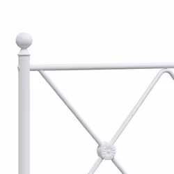 VidaXL 376586 tête de lit et pied de lit Blanc - Vue supplémentaire 5