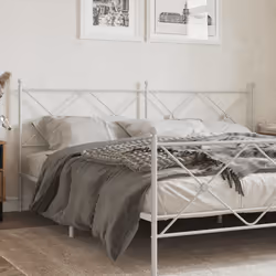 VidaXL 376589 tête de lit et pied de lit Blanc