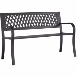Ce banc de jardin, au design sobre et intemporel, ajoutera une touche de style à votre jardin ou à votre terrasse. Matériau d ...