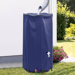 Le réservoir d'eau de pluie pliable capte l'eau de pluie sans effort et la conserve dans le réservoir pour une utilisation ul ...