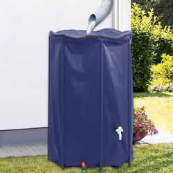 Le réservoir d'eau de pluie pliable capte l'eau de pluie sans effort et la conserve dans le réservoir pour une utilisation ul ...