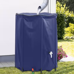 Le réservoir d'eau de pluie pliable capte l'eau de pluie sans effort et la conserve dans le réservoir pour une utilisation ul ...