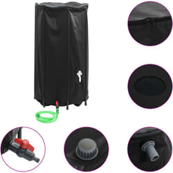 Réservoir d'eau avec robinet pliable 380 l pvc