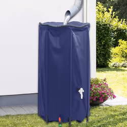 Le réservoir d'eau de pluie pliable capte l'eau de pluie sans effort et la conserve dans le réservoir pour une utilisation ul ...