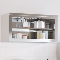 Vidaxl - Armoire murale de cuisine avec étagère acier inoxydable