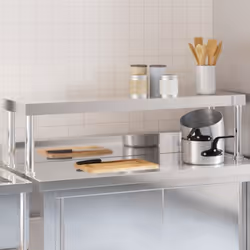 Cette étagère de table de travail est idéale pour optimiser votre espace de préparation ou de travail. Matériau durable : l'é ...