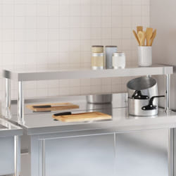 Tagère de table de travail 110x30x35 cm inox