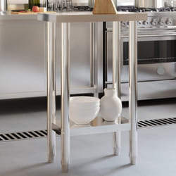 Table de travail de cuisine 55x30x85 cm acier inoxydable Vidaxl