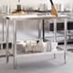 vidaXL Table de travail de cuisine 110x55x85 cm acier inoxydable