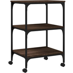 Vidaxl - Support d'imprimante à 3 niveaux chêne marron 50x41x75 cm Brown oak