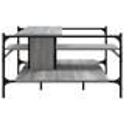vidaXL Table basse sonoma gris 100x100x48,5 cm bois d'ingénierie