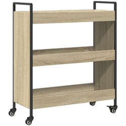 vidaXL Chariot de cuisine chêne sonoma 70x30x82 cm bois d'ingénierie