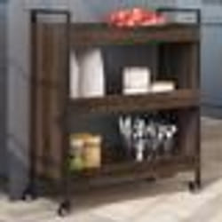 vidaXL Chariot de cuisine chêne marron 70x30x82 cm bois d'ingénierie