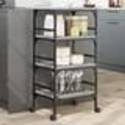vidaXL Chariot de cuisine sonoma gris 45x35x89,5 cm bois d'ingénierie