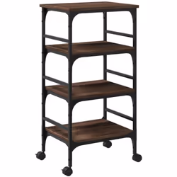 Créez une touche distinctive et vintage et ajoutez plus d'espace de rangement à votre cuisine avec ce chariot de cuisine ! Ma ...