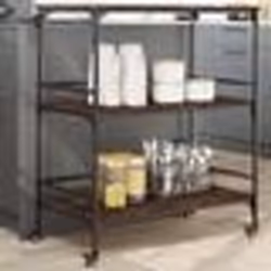 vidaXL Chariot cuisine chêne marron 100,5x50x105 cm bois d'ingénierie