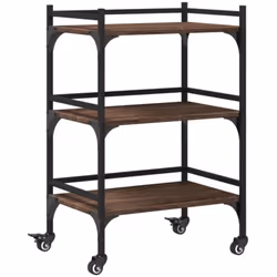 Créez une touche distinctive et vintage et ajoutez plus d'espace de rangement à votre cuisine avec ce chariot de cuisine ! Ma ...