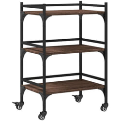 Vidaxl - Chariot de cuisine chêne marron 50x35x75,5 cm bois d'ingénierie